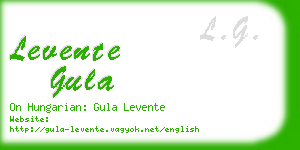 levente gula business card